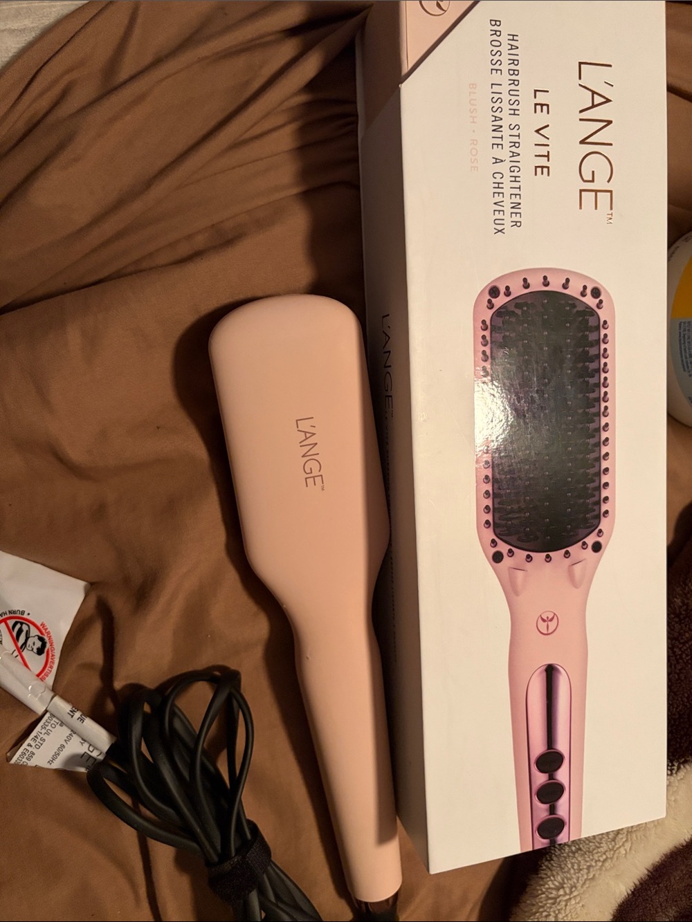Lange Blush Pink Le Vite Hair Straightening Brush